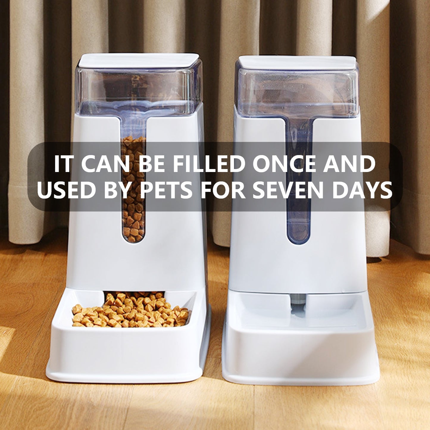 Pawfriends Pet Automatic Feeder And Water Dispenser White