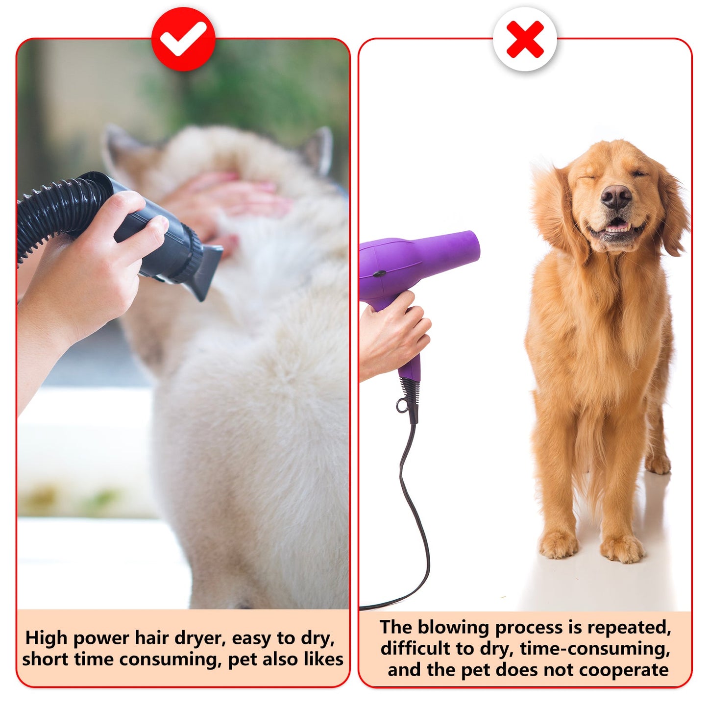 Pawfriends Pet Hair Dryer 2000W Yellow