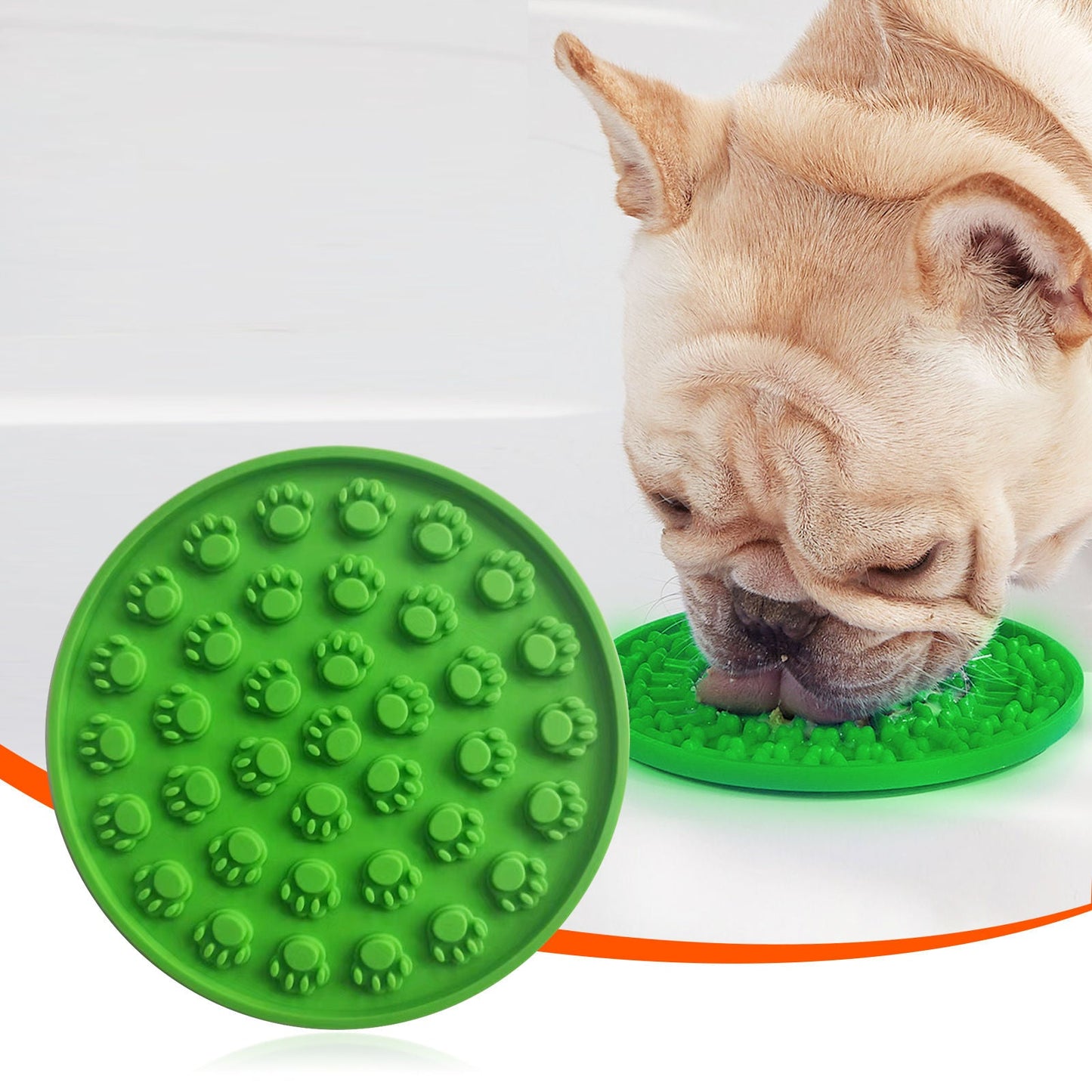 Pawfriends Silicone Anti-Anxiety Licking Pad Green