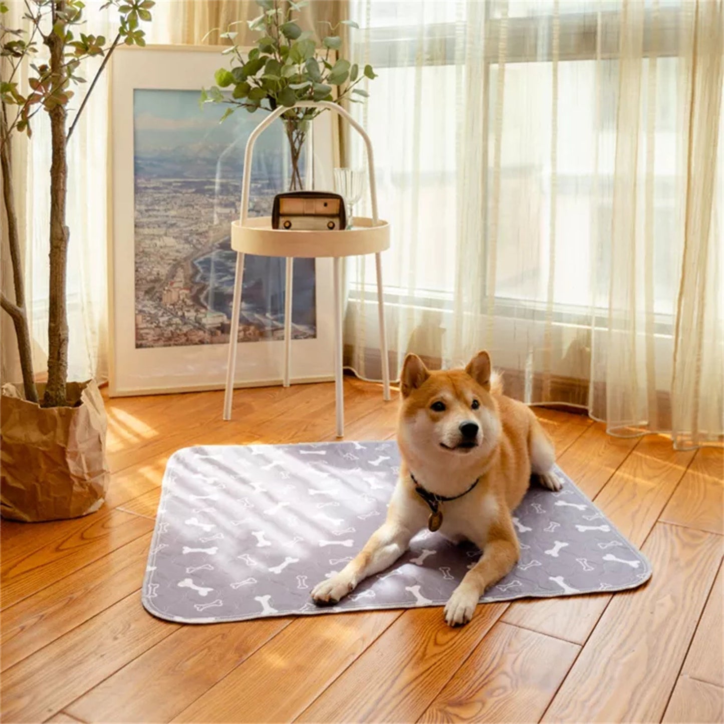 Pawfriends Washable Pet Pee Pad Reusable - Grey XL 80x90