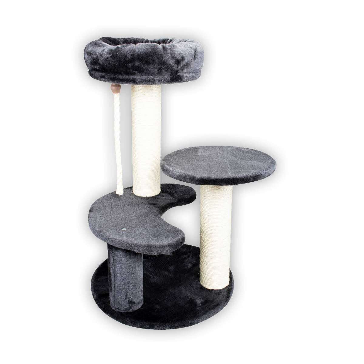 Pet Basic 3 Level Cat Scratching Tower 65 x 40cm