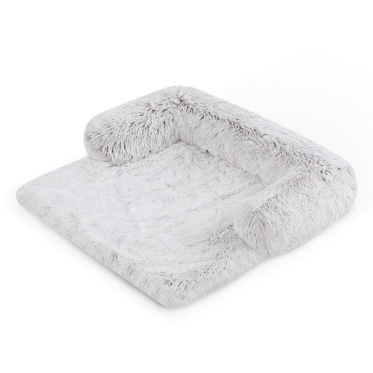 Pet Sofa Bed Calming Waterproof Grey L