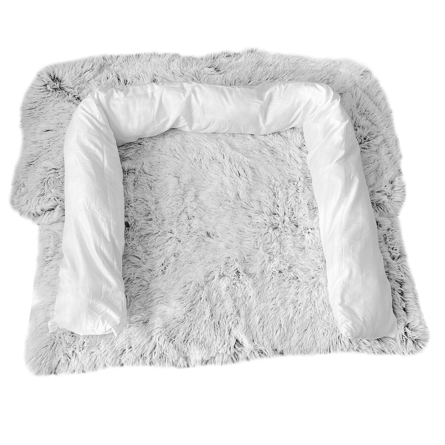 Pet Sofa Bed Calming Waterproof Grey M