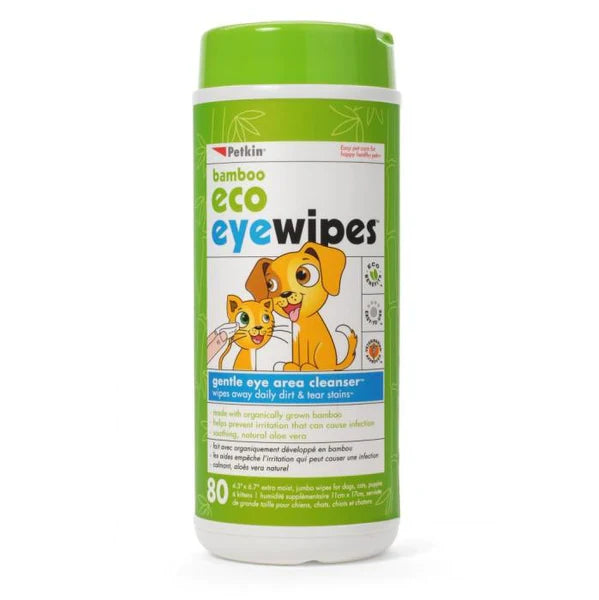Petkin Bamboo Eco Eye Wipes