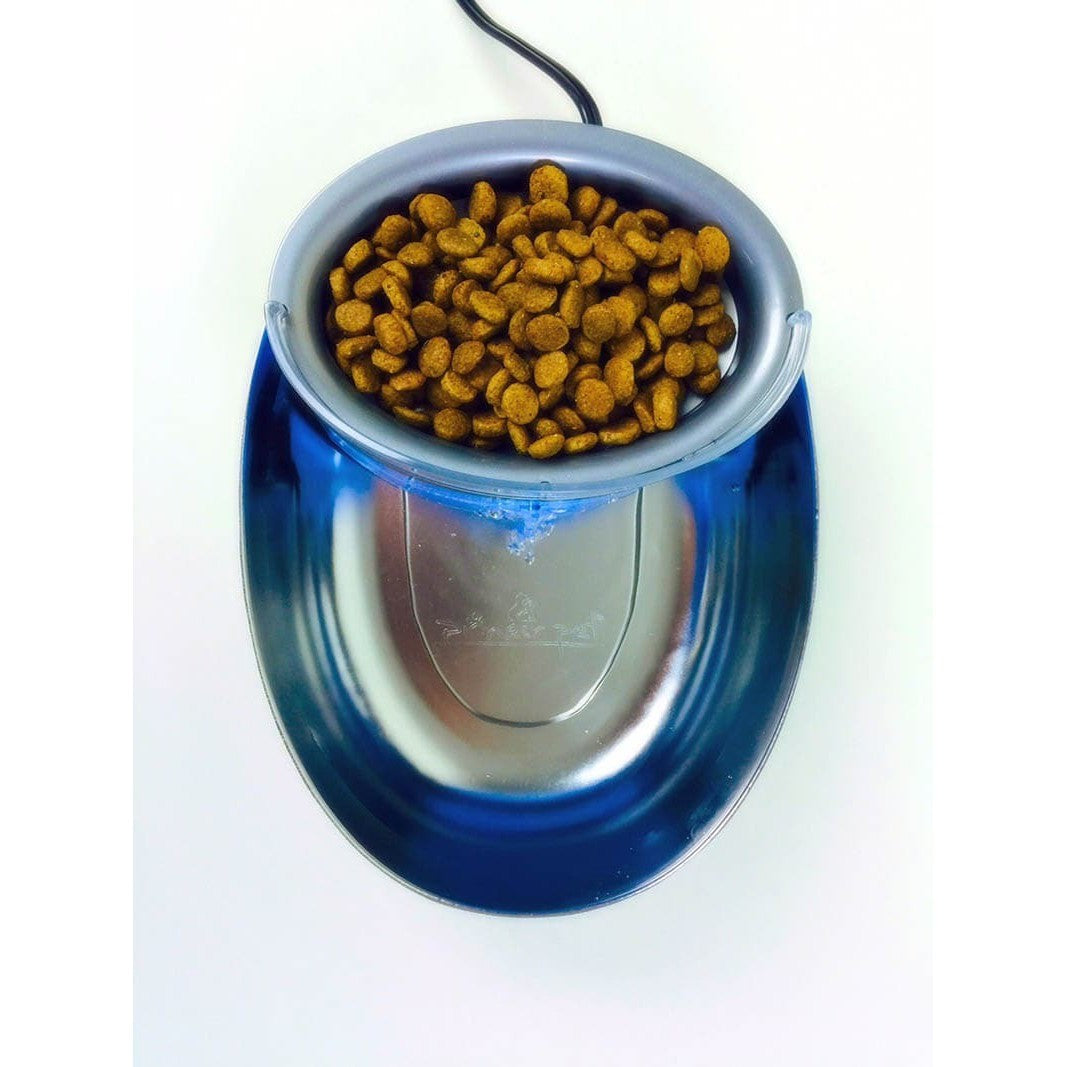 Pioneer Pet Stainless Steel and Plastic Water Food Bowl Drinking Fountain