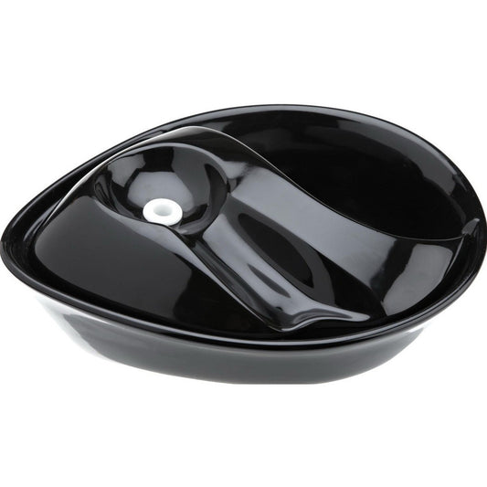 Pioneer Raindrop Ceramic Pet Drinking Fountain 1.7 Litre - Black