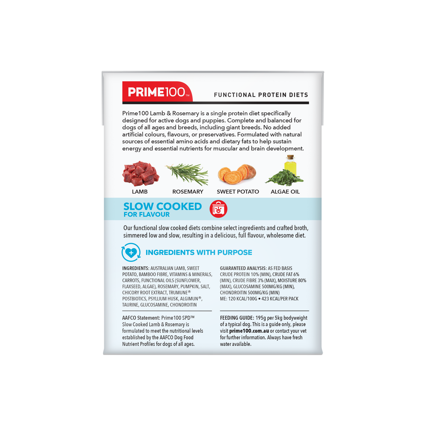 Prime100 SPD Slow Cooked Lamb & Rosemary - 12 x 354g