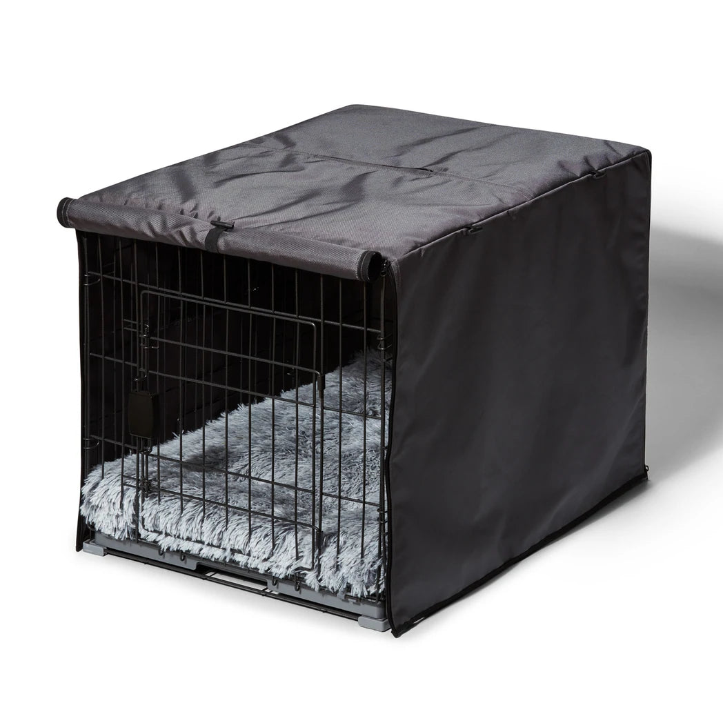 Snooza 2 in 1 Convertible Dog Crate Cover – Grey