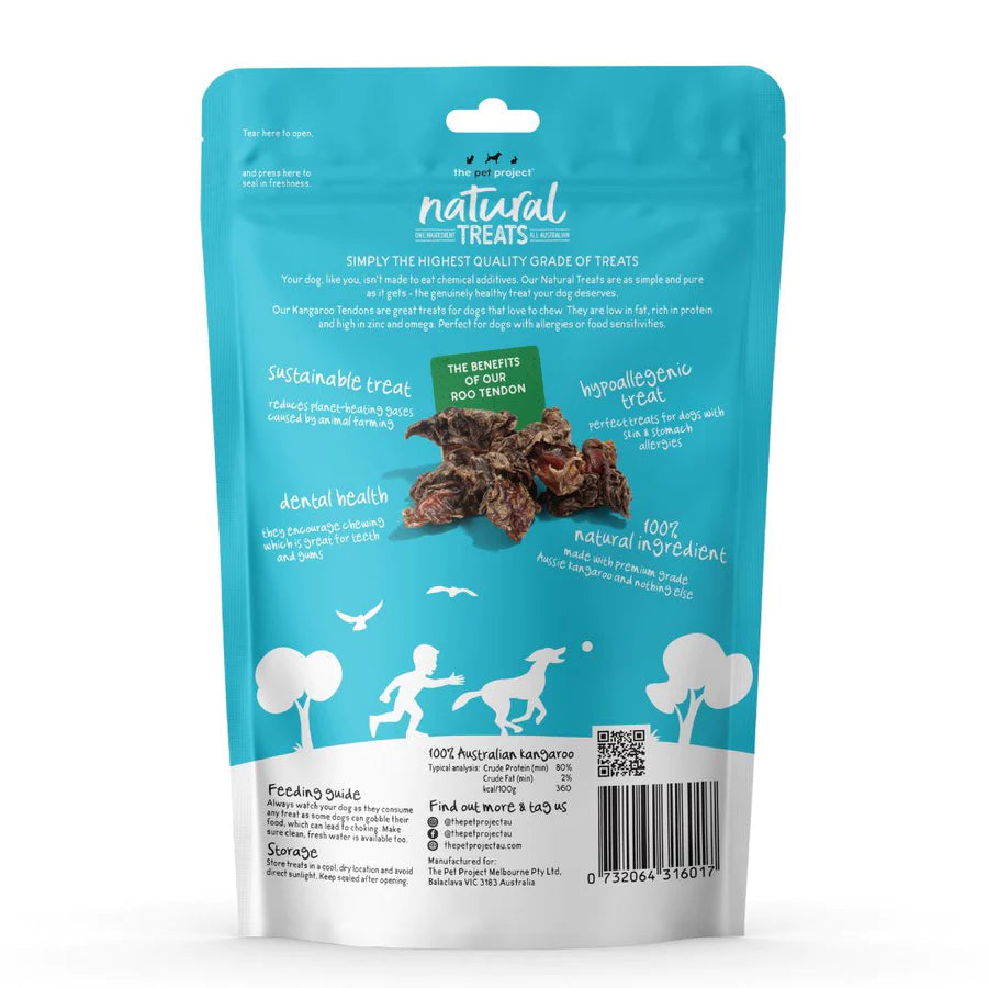 The Pet Project Natural Treats – Kangaroo Tendon 80g