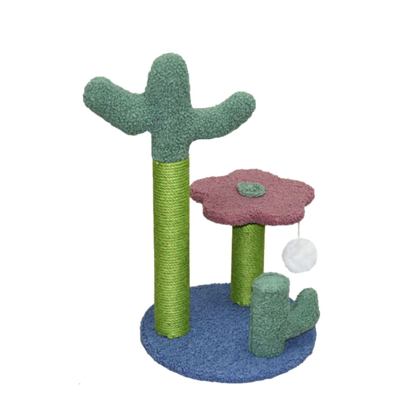 Floofi Cat Tree Flower with 2 Cactus 50cm