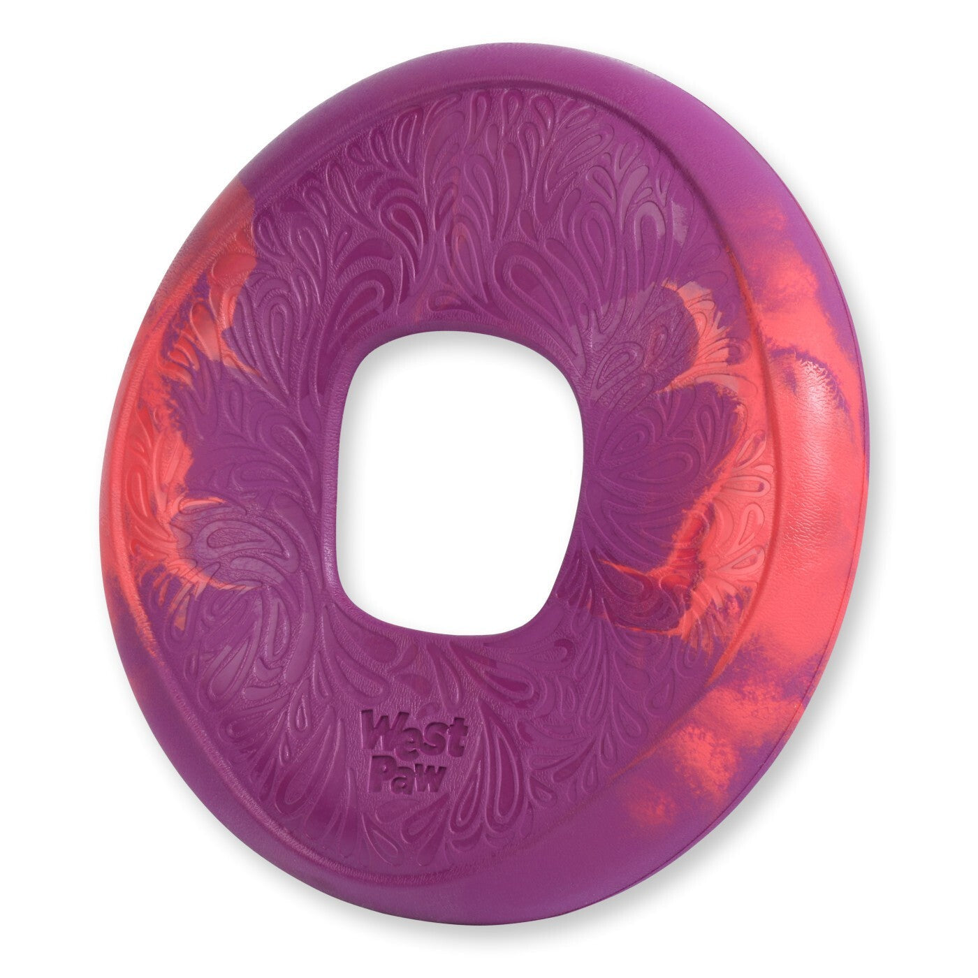 West Paw Seaflex Recycled Plastic Flyer Dog Toy - Sailz - Hibiscus