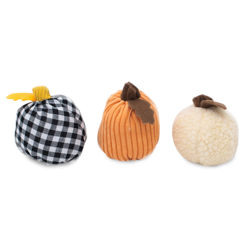 Zippy Paws Halloween Miniz - Gourds (3-pack)