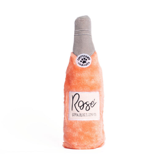 Zippy Paws Happy Hour Crusherz with Replaceable Squeaker Bottle Dog Toy - Ros