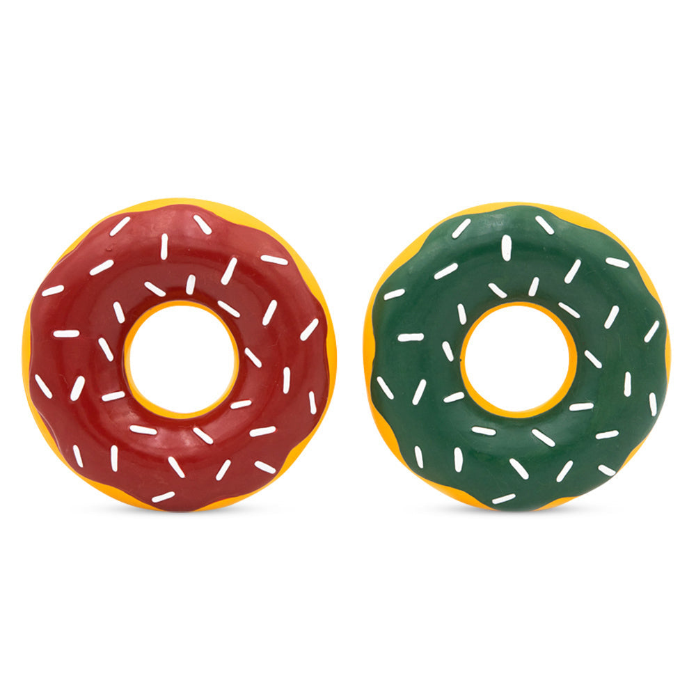 Zippy Paws Holiday Latex Donutz (2-pack)