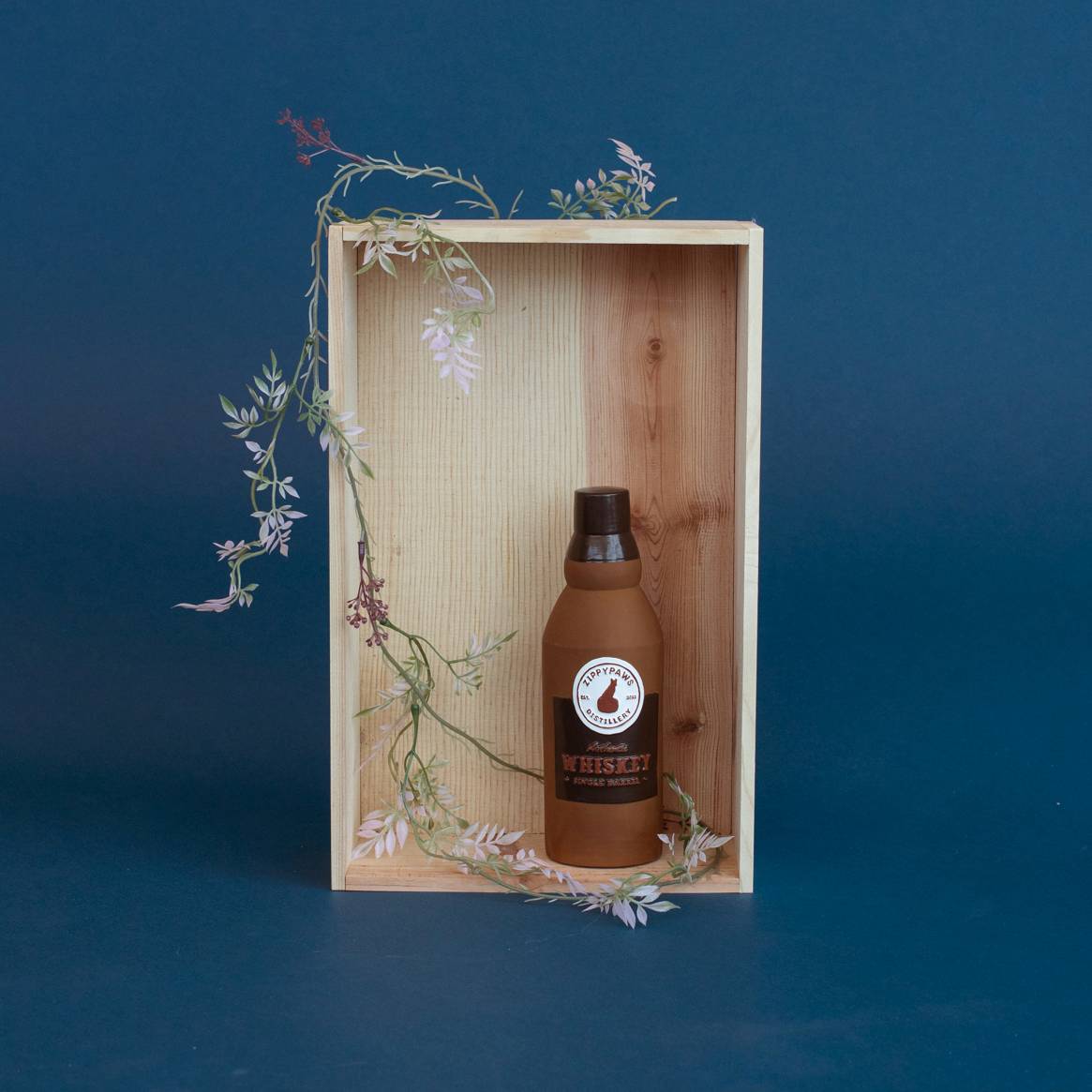 Zippy Paws Latex Happy Hour Crusherz Squeaker Dog Toy - Whiskey