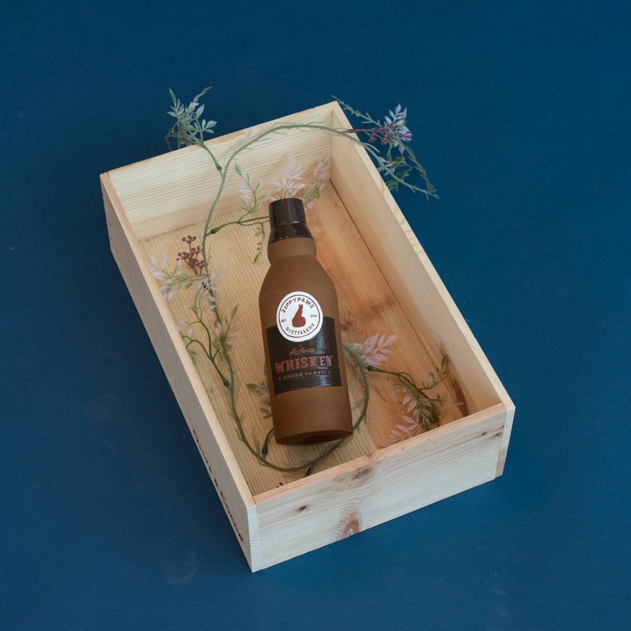 Zippy Paws Latex Happy Hour Crusherz Squeaker Dog Toy - Whiskey