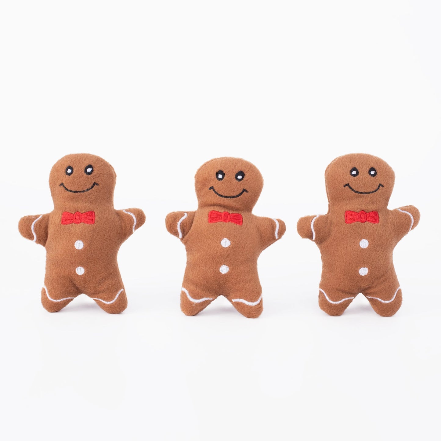Zippy Paws Miniz - Gingerbread Men (3-pack)