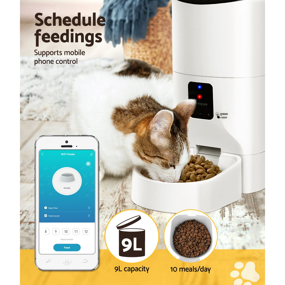 i.Pet Automatic Smart Pet Feeder 9L Auto Wifi App