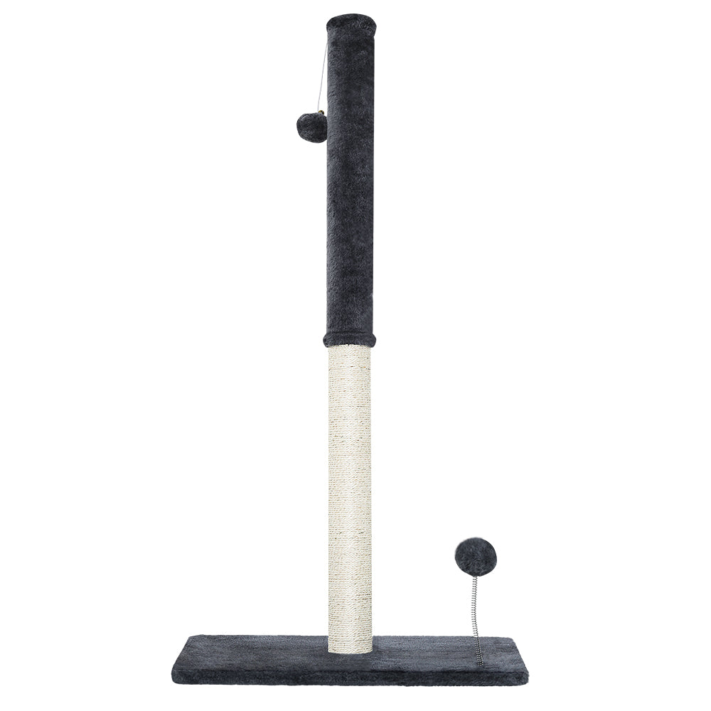 i.Pet Cat Scratcher Post With Toys Grey 105cm