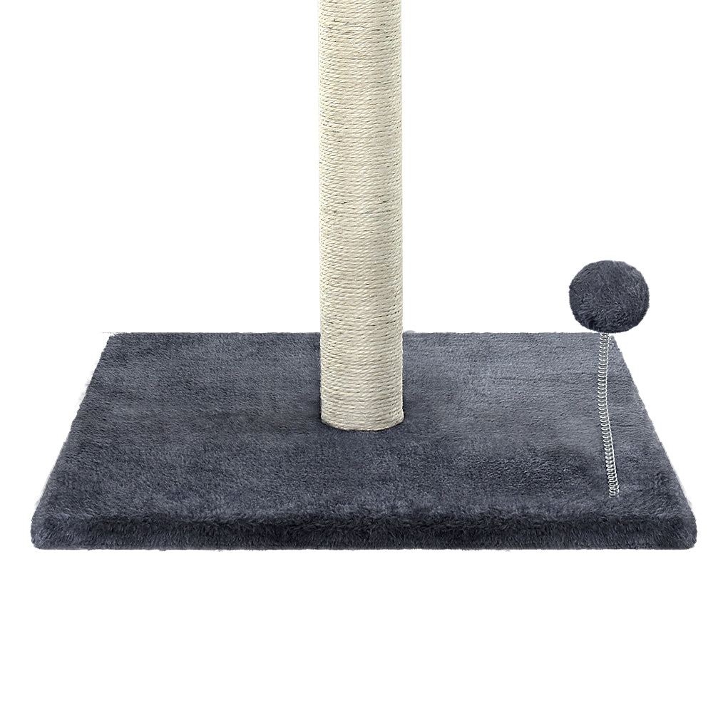 i.Pet Cat Scratcher Post With Toys Grey 105cm