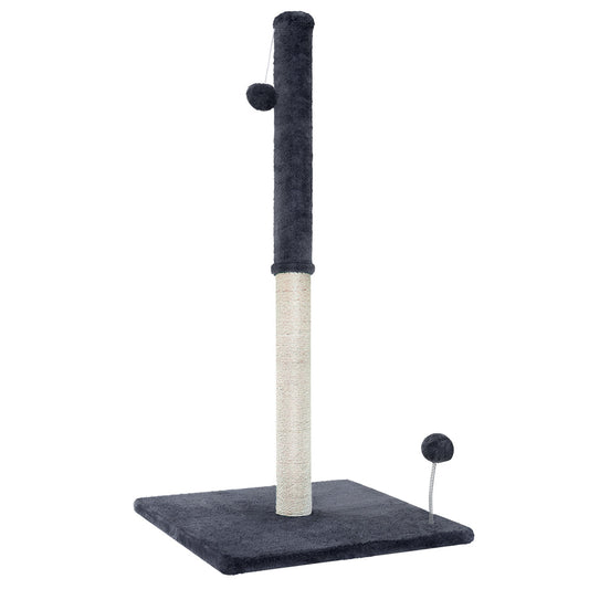 i.Pet Cat Scratcher Post With Toys Grey 105cm