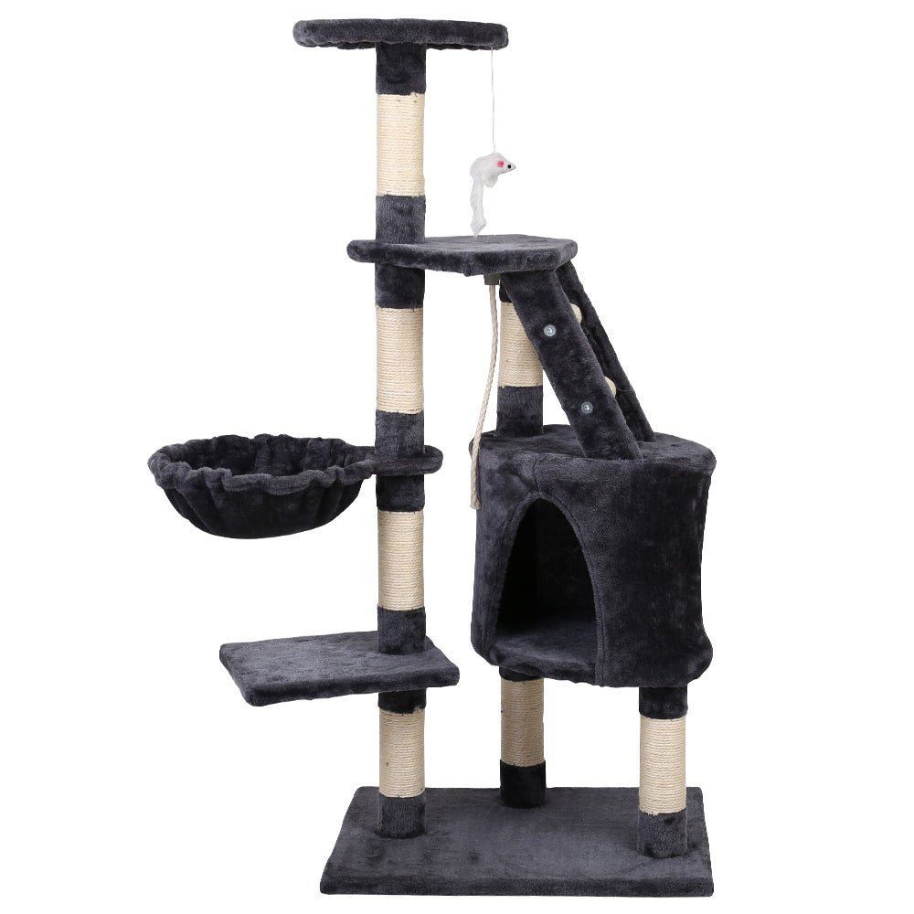 i.Pet Cat Scratcher Tower Multi Level With House 120cm