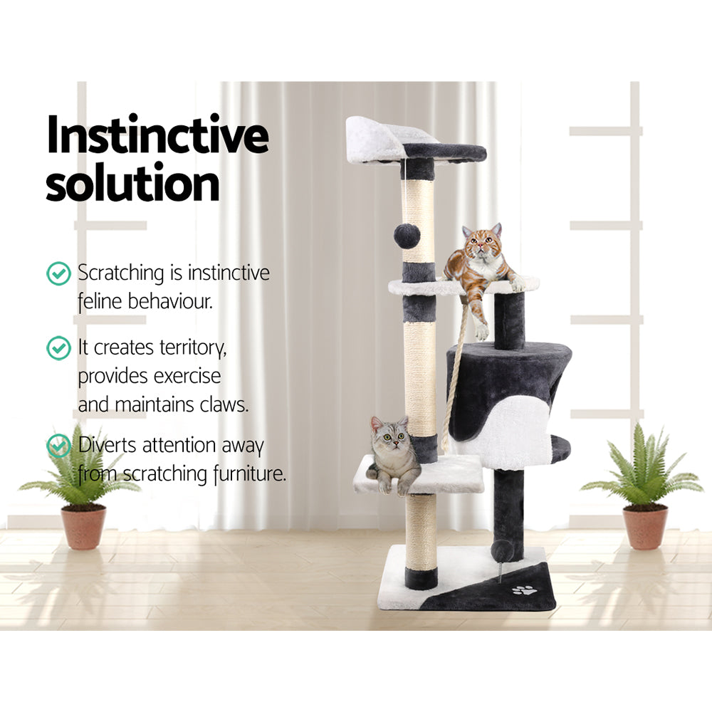 i.Pet Cat Scratcher Tower With House 112cm
