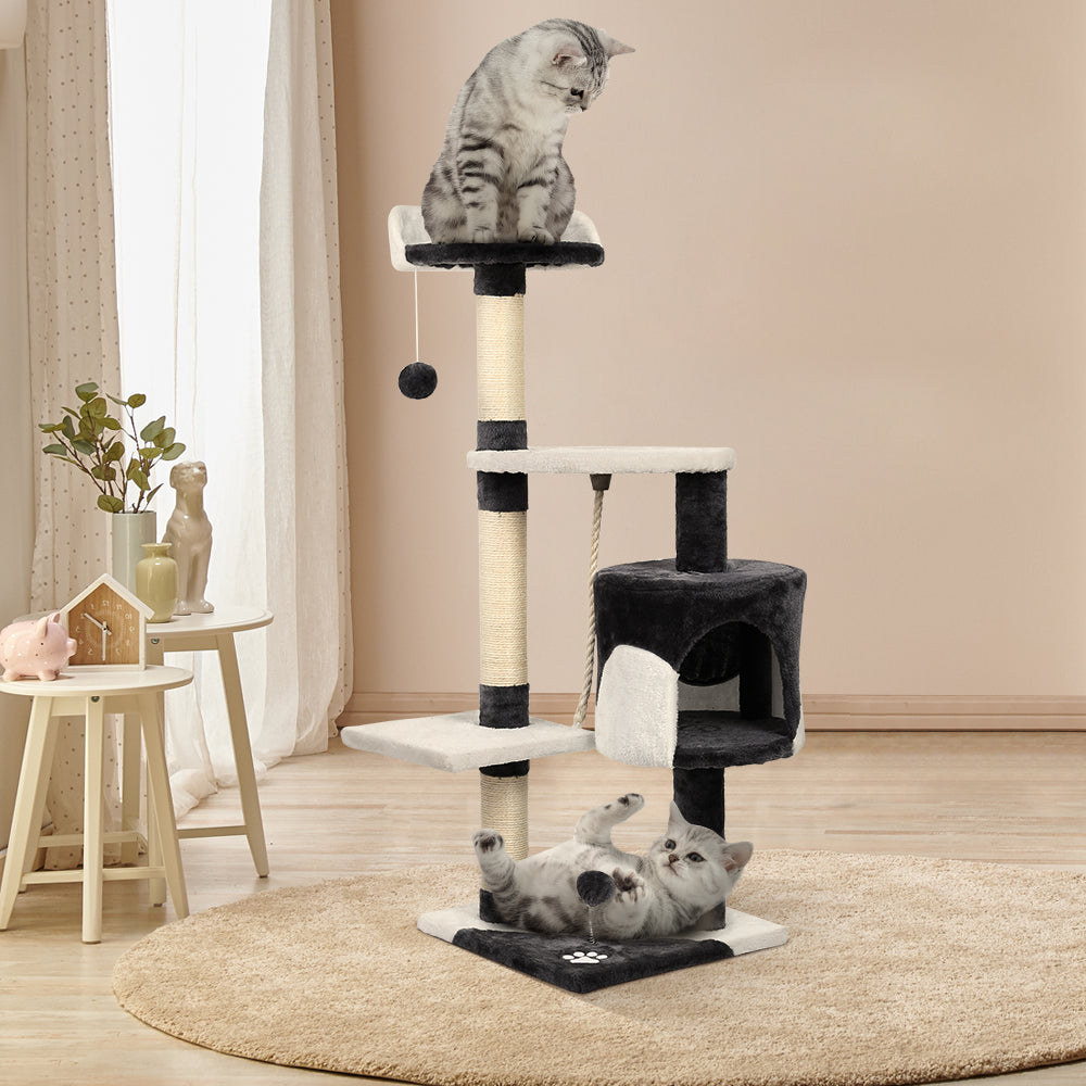 i.Pet Cat Scratcher Tower With House 112cm