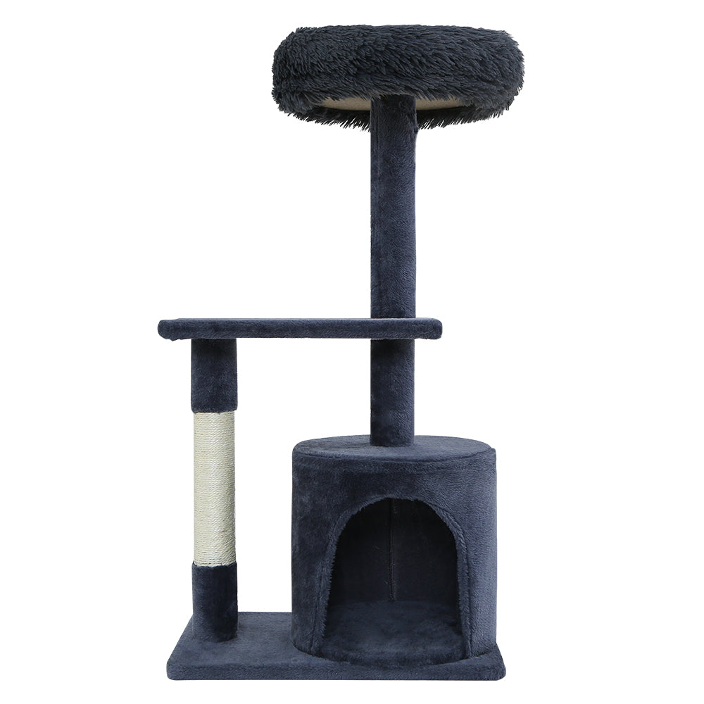 i.Pet Cat Scratcher Tower With House Grey 94cm