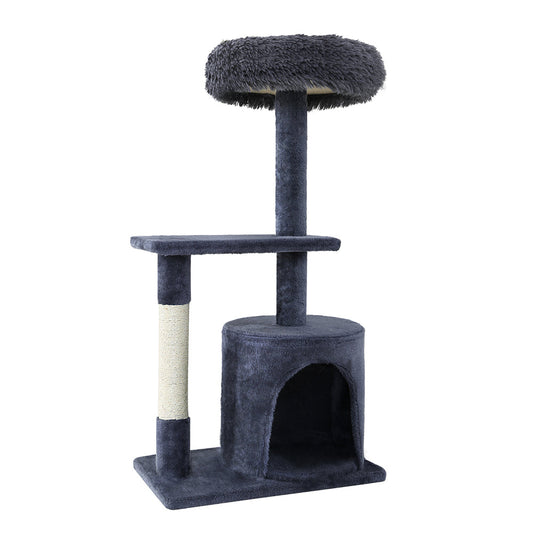 i.Pet Cat Scratcher Tower With House Grey 94cm