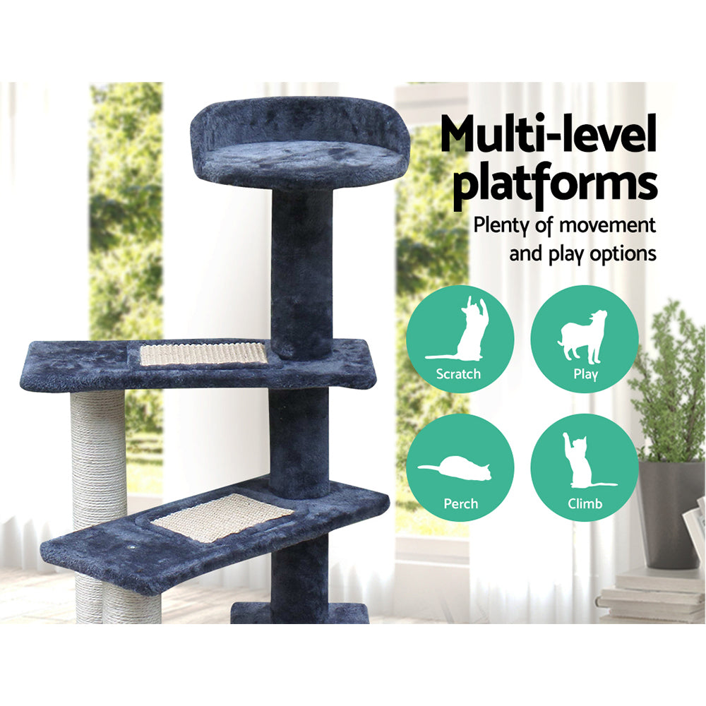 i.Pet Cat Scratcher Tower With Steps 100cm