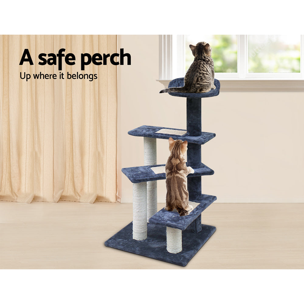i.Pet Cat Scratcher Tower With Steps 100cm