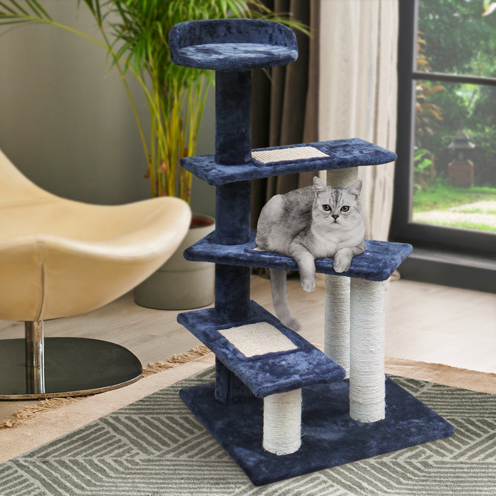i.Pet Cat Scratcher Tower With Steps 100cm