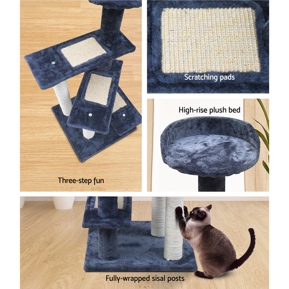 i.Pet Cat Scratcher Tower With Steps 100cm