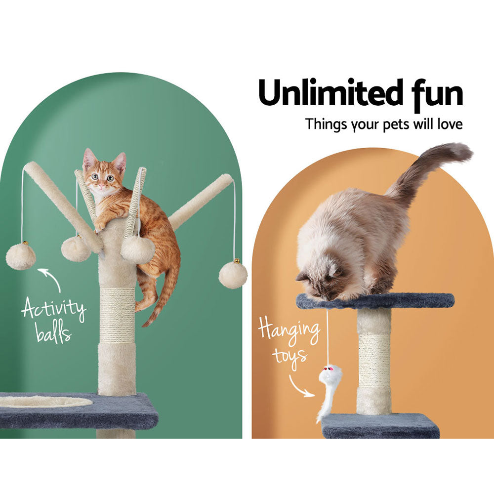 i.Pet Cat Scratcher Tower With Toys 110cm