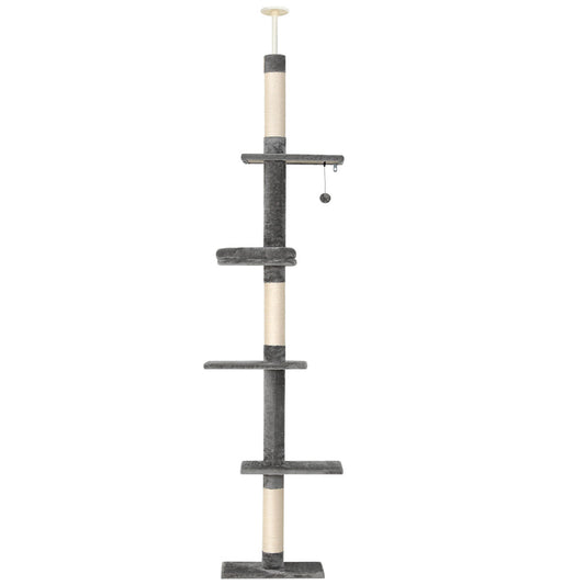 i.Pet Cat Tower Scratching Post Floor to Ceiling 290cm