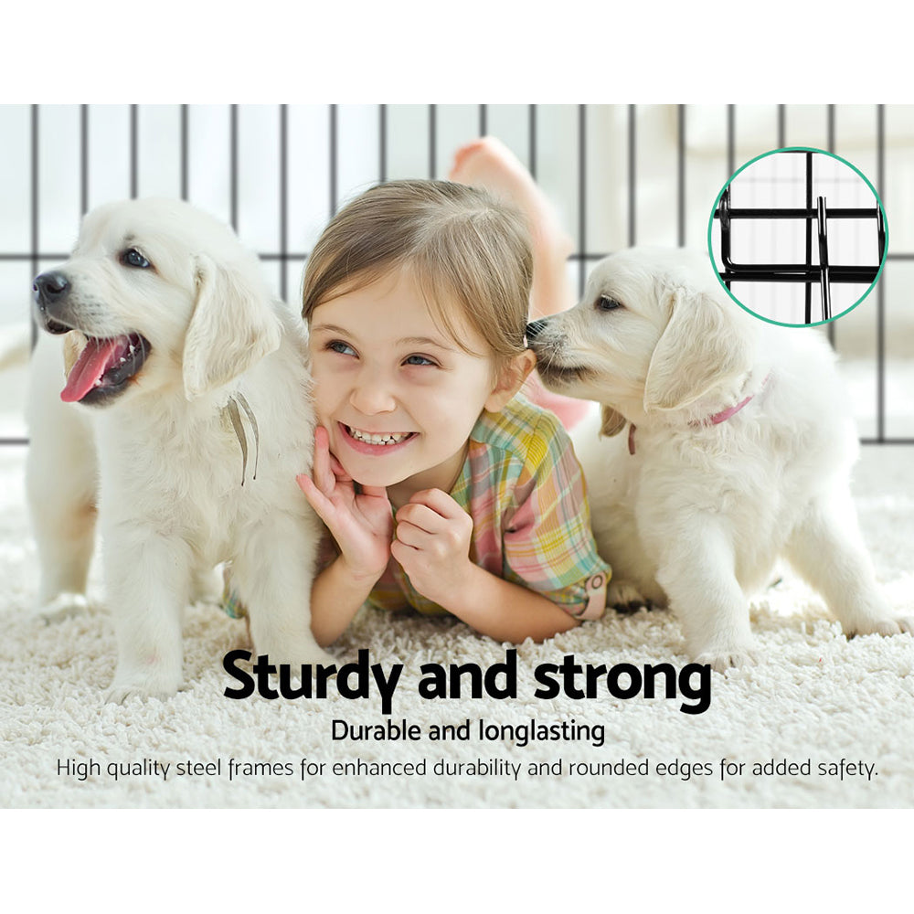 i.Pet Playpen Enclosure Fence 8 Panel 30'