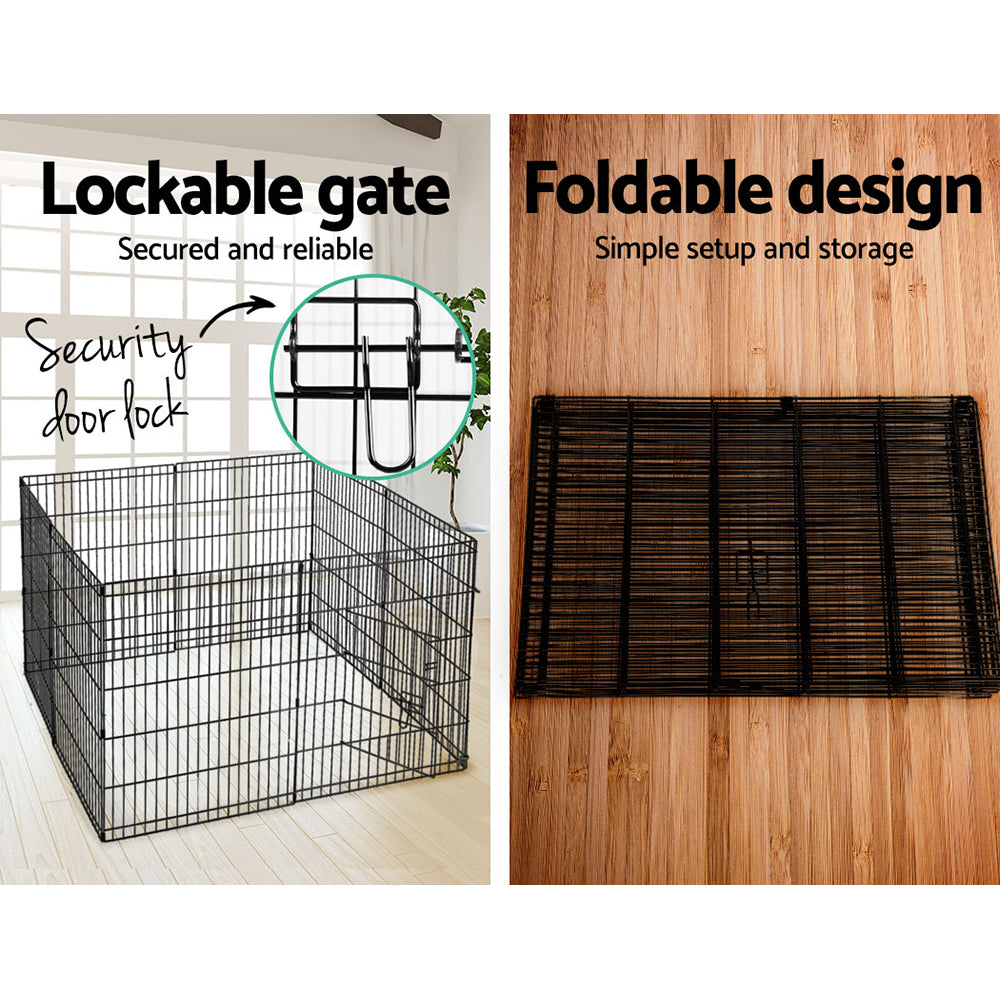 i.Pet Playpen Enclosure Fence 8 Panel 30'