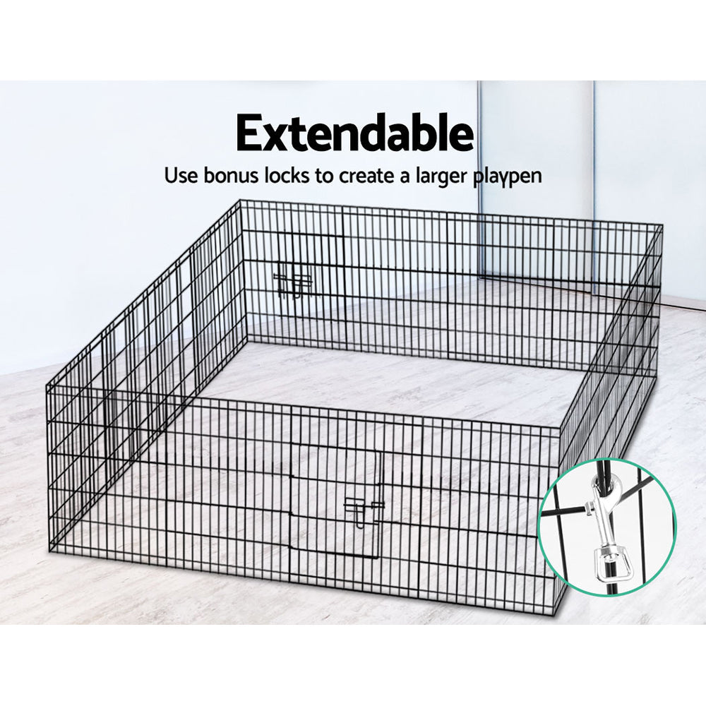 i.Pet Playpen Enclosure Fence 8 Panel 30'