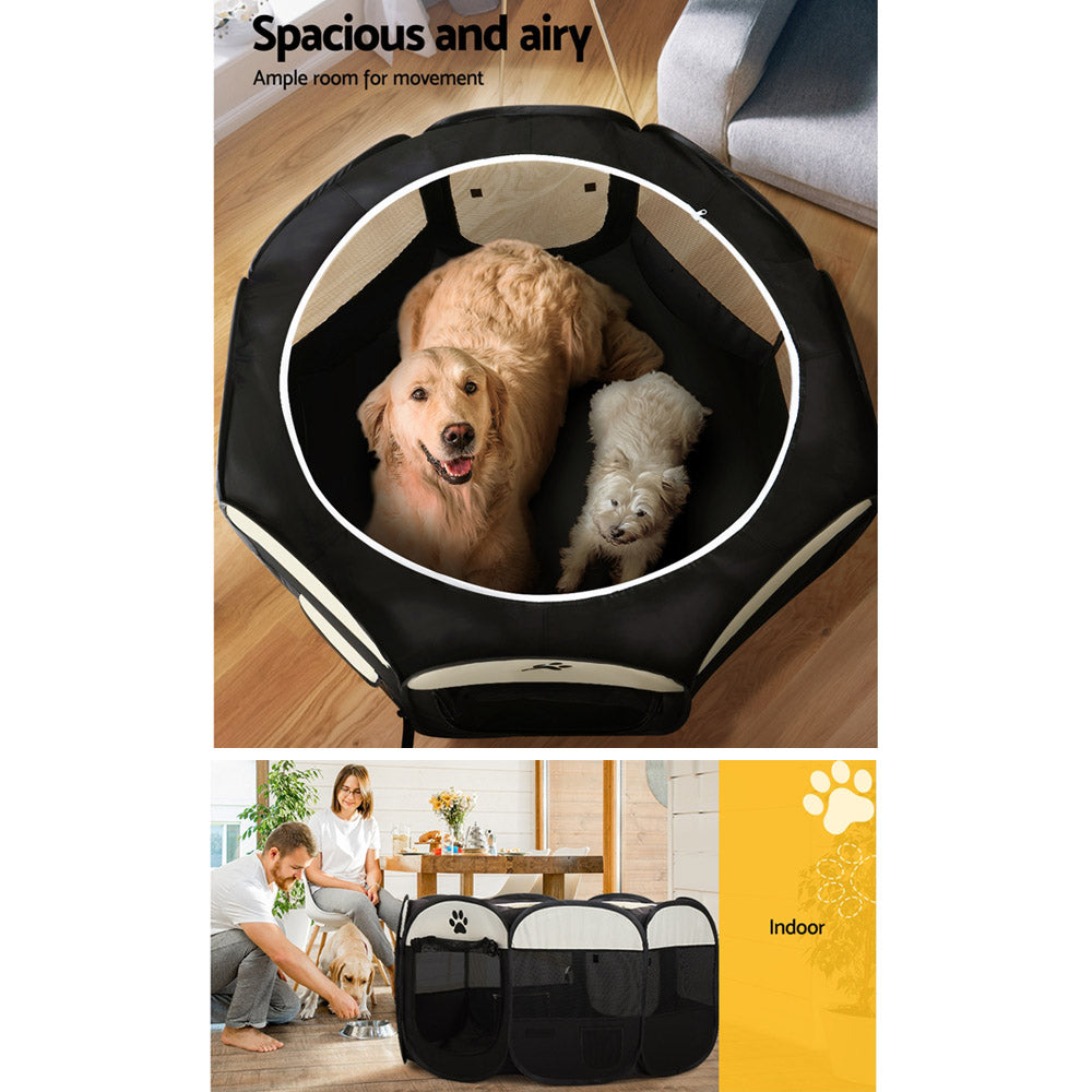 i.Pet Playpen Enclosure Fence 8 Panel 3XL