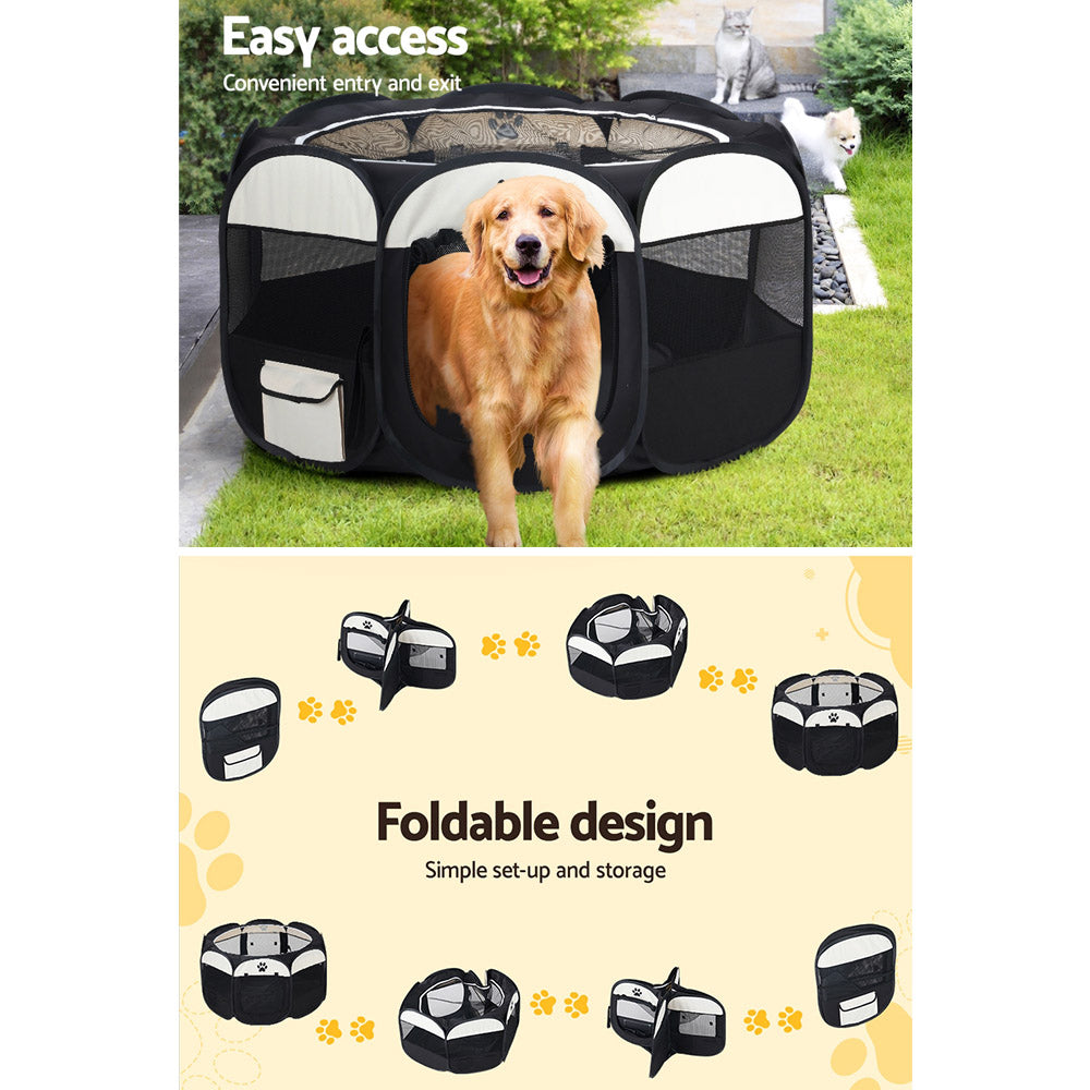 i.Pet Playpen Enclosure Fence 8 Panel 3XL