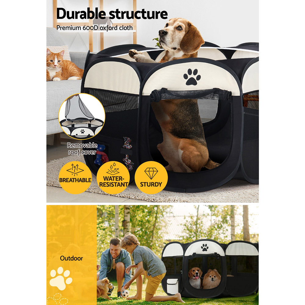 i.Pet Playpen Enclosure Fence 8 Panel 3XL