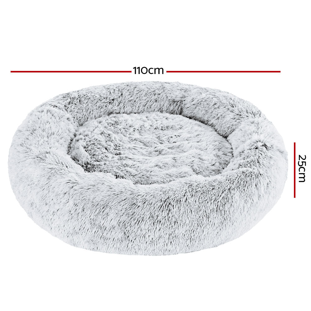 i.Pet Washable Extra Large Bed Charcoal 110cm