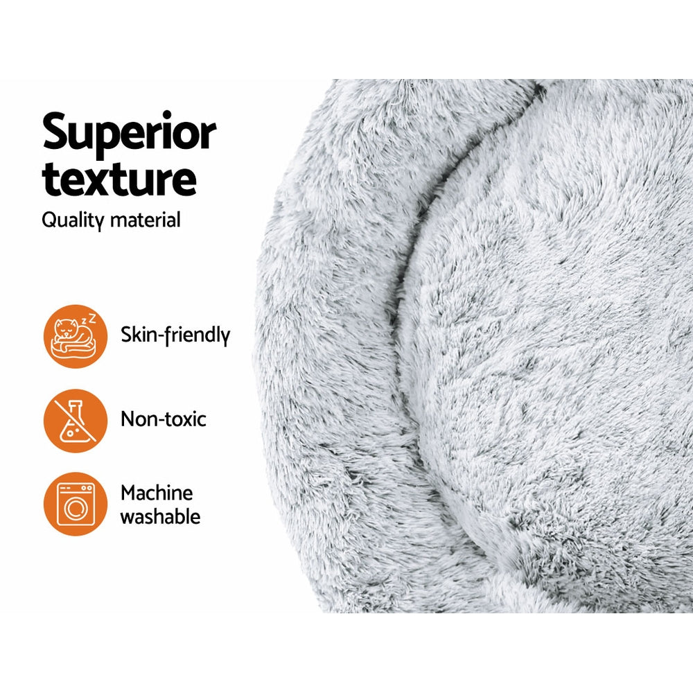 i.Pet Washable Extra Large Bed Charcoal 110cm