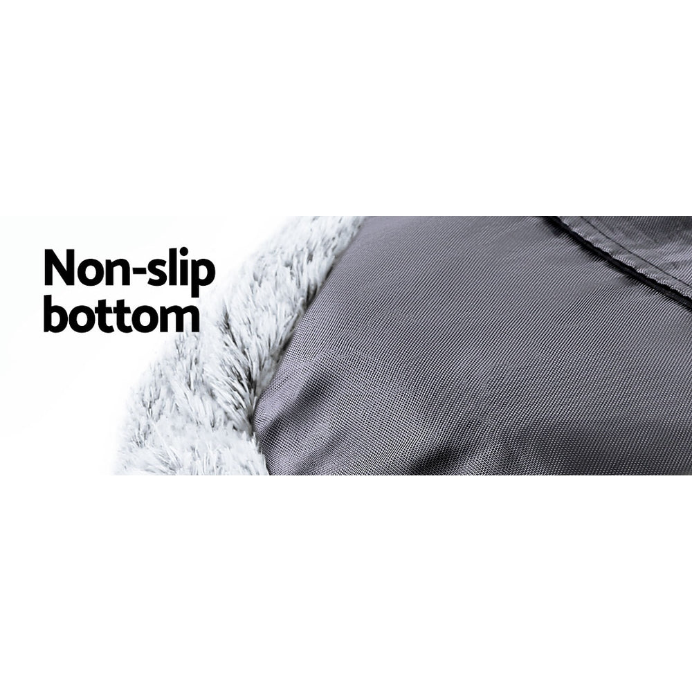 i.Pet Washable Extra Large Bed Charcoal 110cm
