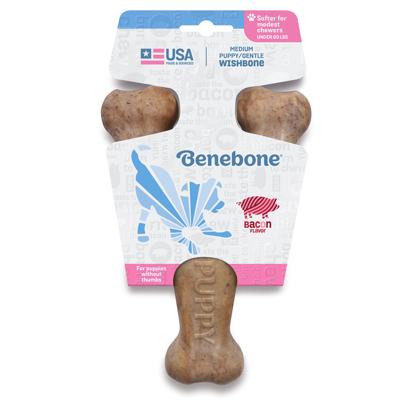 Benebone Bacon Puppy Wishbone