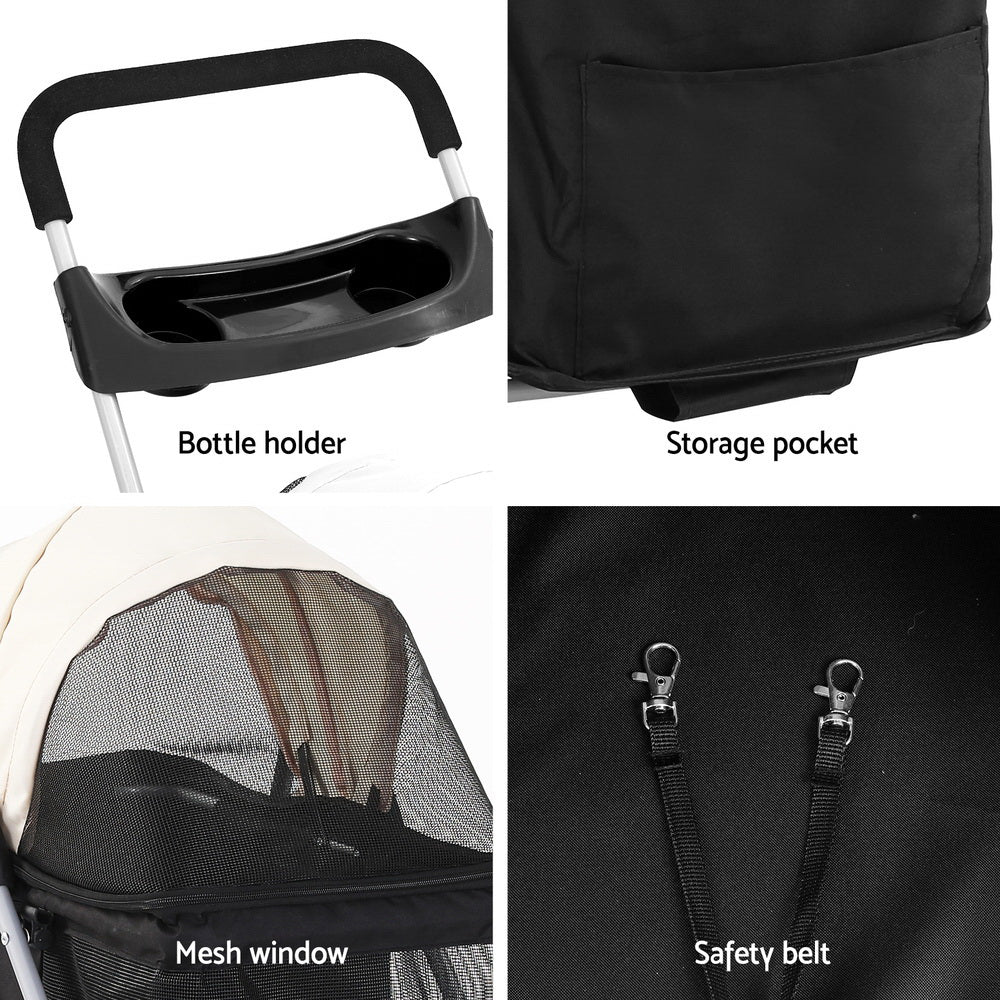i.Pet 4 Wheels Pet Stroller Large