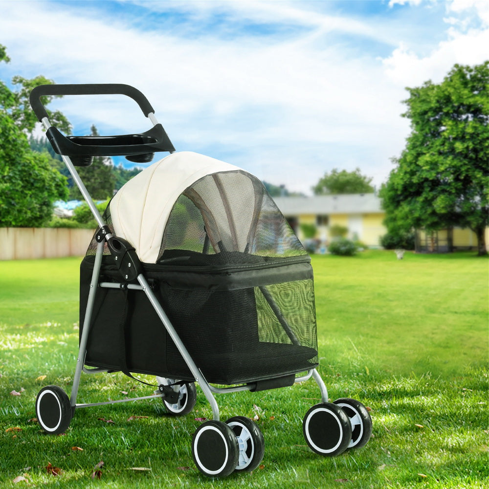 i.Pet 4 Wheels Pet Stroller Large