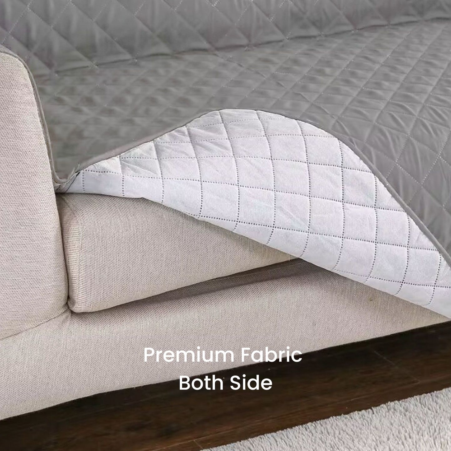 FLOOFI Pet Sofa Cover - Grey - 2 Seat
