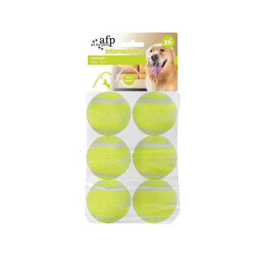 All For Paws Replacement Balls For Fetch N Treat Dog Toy - 6 Pack